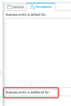 Configuration option `Business entity is additional for`