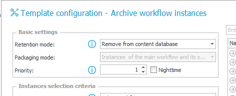 Action used for deleting the workflows from the database.