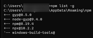 Global node modules