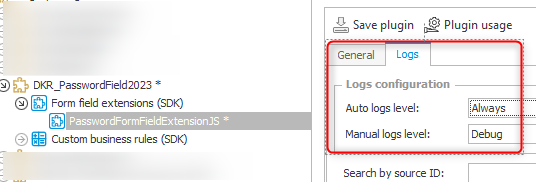 Configure logging for the plugin.