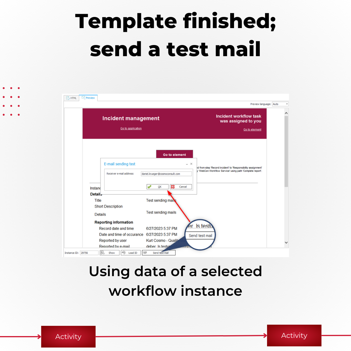 Send a test mail