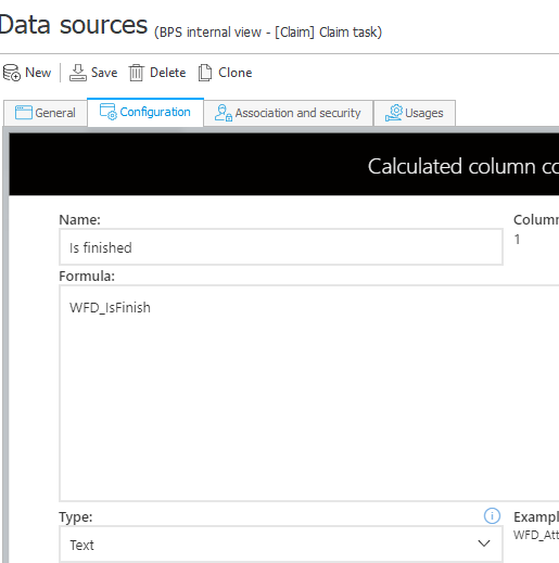 Adding 'Is finished' column to a BPS internal view.