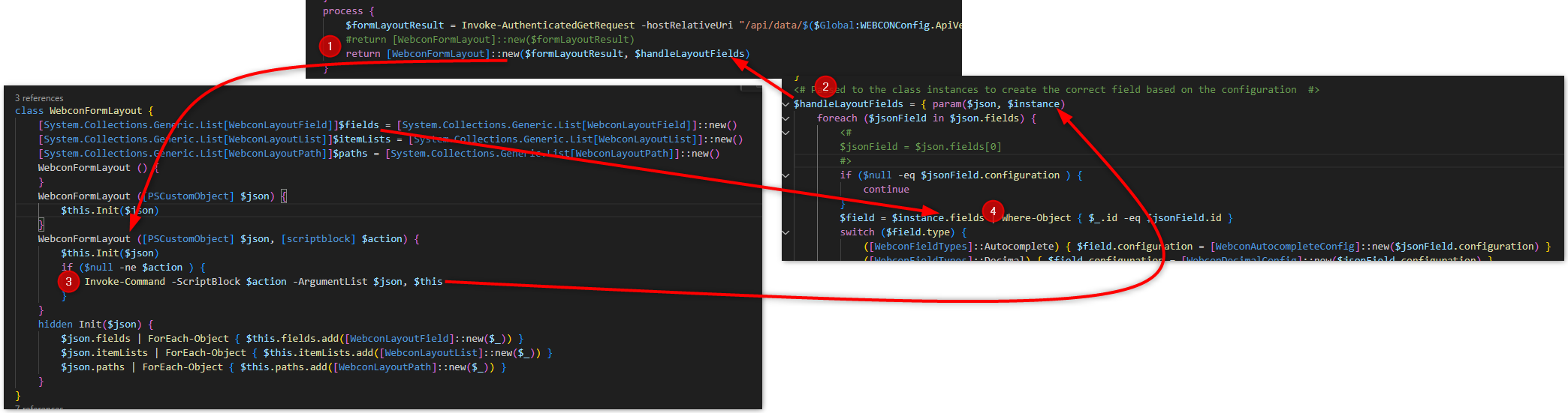 Passing a script block to handle more complex scenarios.