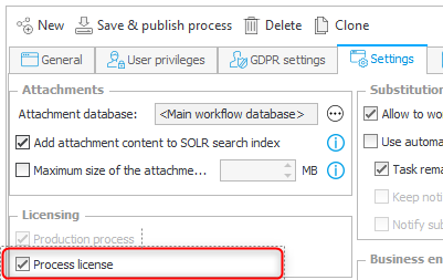 Application license = Single-Soluation AUcess License = Process license 