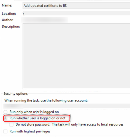 The task should be executed regardless whether the user is logged in or not.