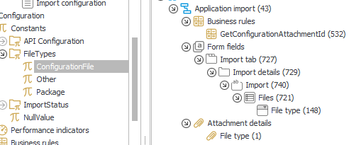 Using constants instead of fixed value lists makes it easier to identify where something is used