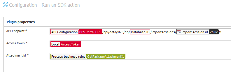 The configuration of the plugin.