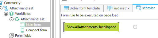 Executing the form rule after page load.