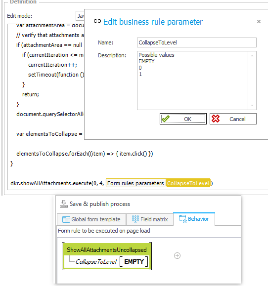 Same form rule, but with a parameter.