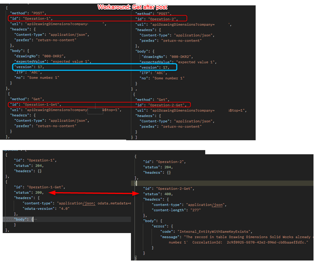 Workaround to verify that there wasn't a duplicate key issue.