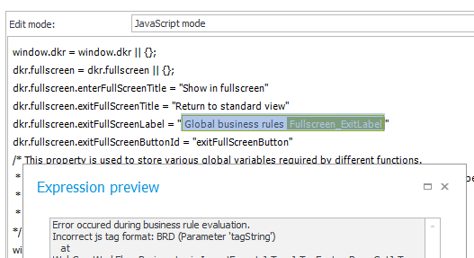 Global business rules cannot be used in form rules in 2025.1.1.44