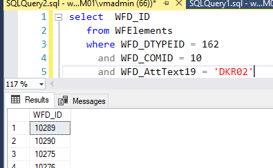 Without Order by results are returned in an unpredictable order