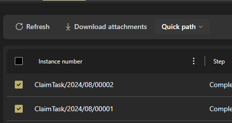 You could also use the quick path from within the form.