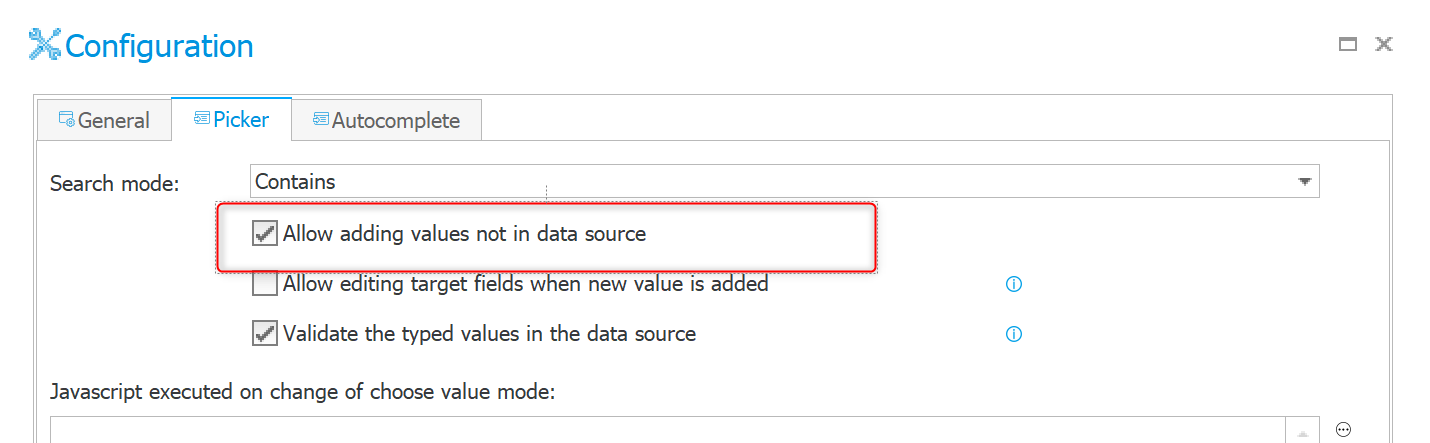 Allow adding new values.