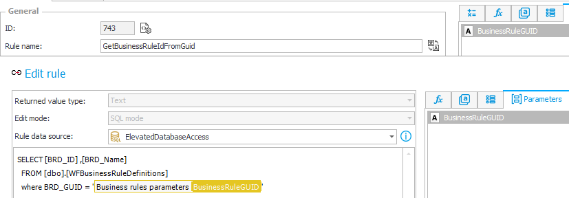 GetBusinessRuleIdFromGuid definition