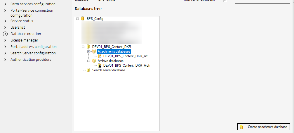 Setup.exe -> Tools for application management -> Create attachment database