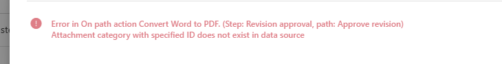Action references no longer existing attachment category.