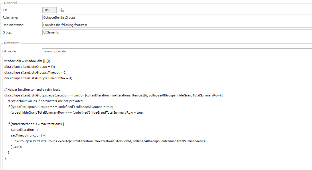 The global form rule.