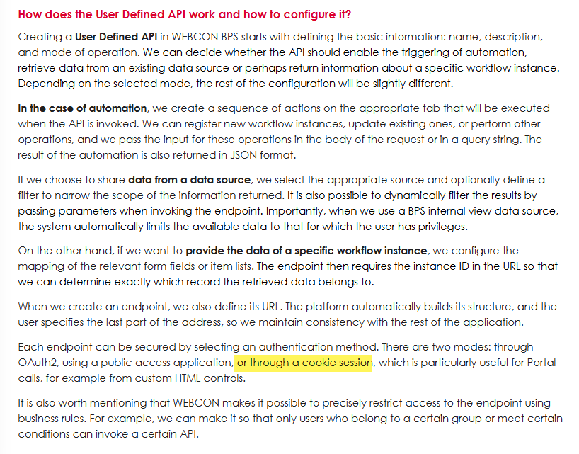 It's just a new authentication method which makes a big impact, but let us highlight (bold font) the other aspects which are explained in detail later anyway.