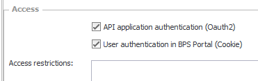 Authentication methods for a UDA endpoint