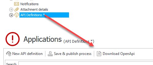 You can download the OpenAPI defintion.