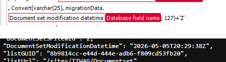 Formatting the date time correctly in a SQL data source