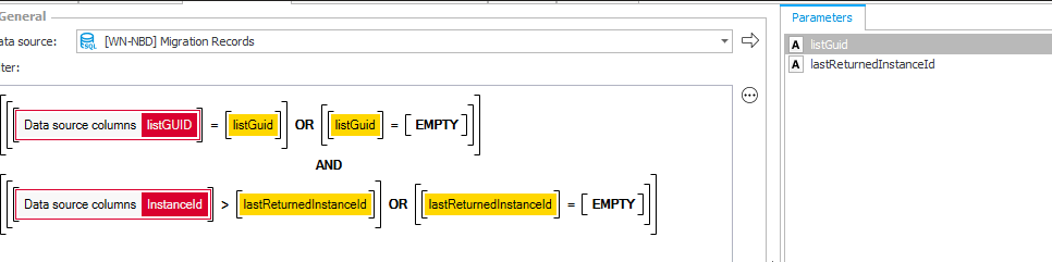 If `lastReturnedInstanceId` is empty the first 1000 records will be returned, otherwise those after the passed instance id