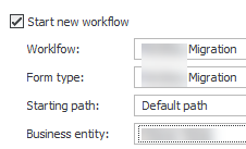 Business entity is also hard coded.