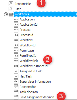 Fields added to sub workflow