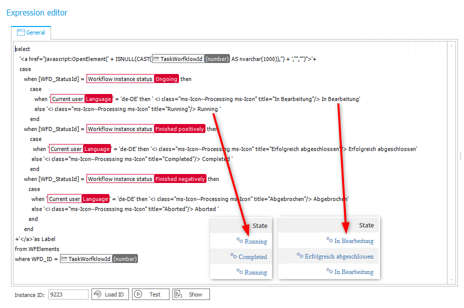 Final enhancement: Adding multilingual text