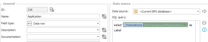 SQL statement to display the return value of a business rule