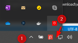 Drag and drop hidden notification icon